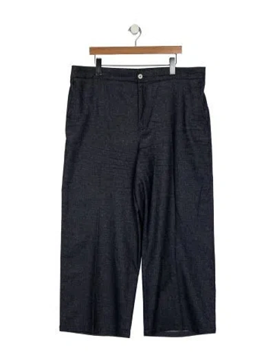 Pre-owned Marina Rinaldi High-rise Wide Leg Jeans In Blue