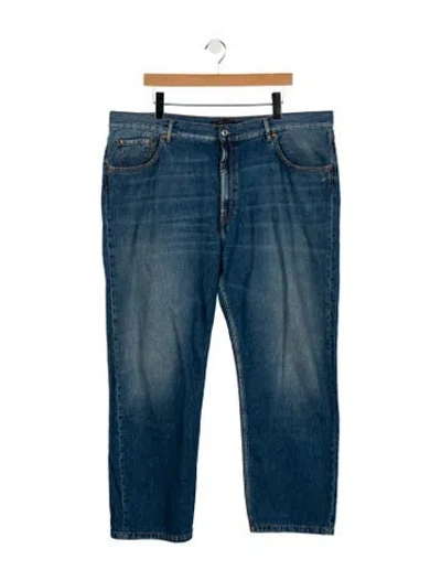 Pre-owned Marina Rinaldi High-rise Wide Leg Jeans In Blue