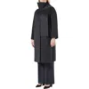 Marina Rinaldi Iacopo Alpaca & Wool Coat With Removable Scarf In Black