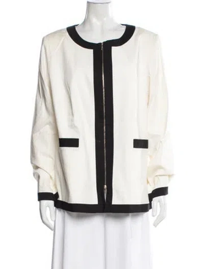 Pre-owned Marina Rinaldi Jacket In Neutral