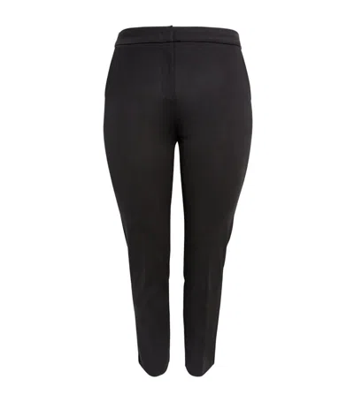 Marina Rinaldi Jersey Slim Tailored Trousers In Black