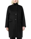 Marina Rinaldi Kartal Wool Coat In Black