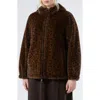 Marina Rinaldi King Reversible Faux Fur Hooded Coat In Brown