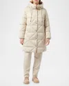 MARINA RINALDI KIRSCH QUILTED HOODED PUFFER PARKA