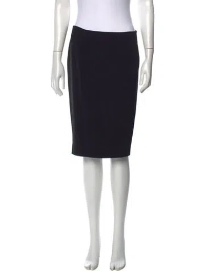 Pre-owned Marina Rinaldi Knee-length Skirt In Black