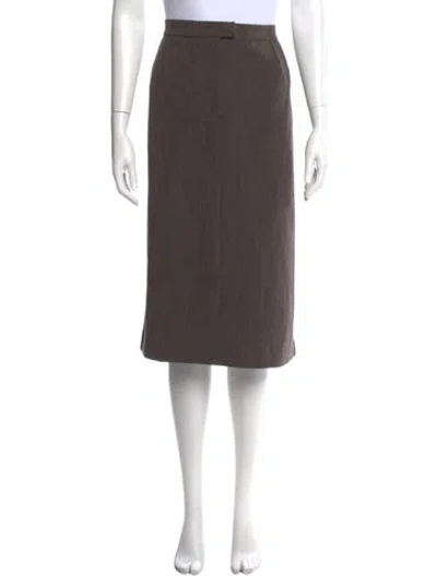 Pre-owned Marina Rinaldi Knee-length Skirt In Brown