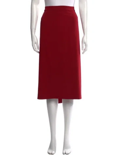 Pre-owned Marina Rinaldi Knee-length Skirt In Red