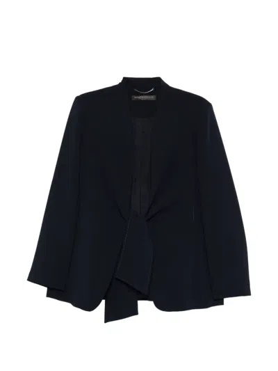 Marina Rinaldi Knot-detail Jacket In Black