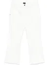 Marina Rinaldi 'leonida' Trousers In White Cotton In White