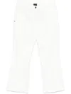 Marina Rinaldi 'leonida' Trousers In White Cotton In White