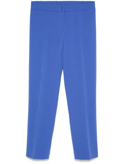 Marina Rinaldi Light Blue Trousers 'reggina' With Crease