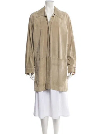 Pre-owned Marina Rinaldi Linen Jacket In Neutral