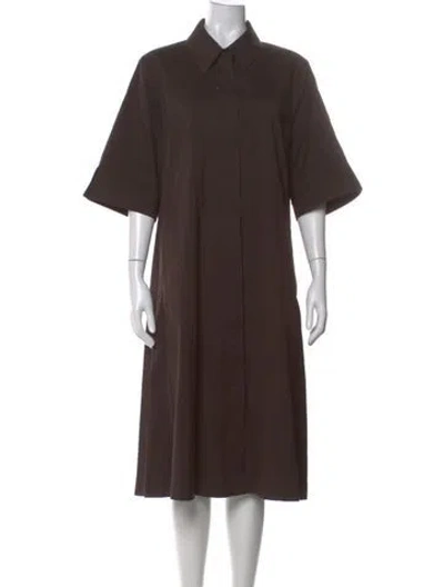 Pre-owned Marina Rinaldi Long Dress In Brown
