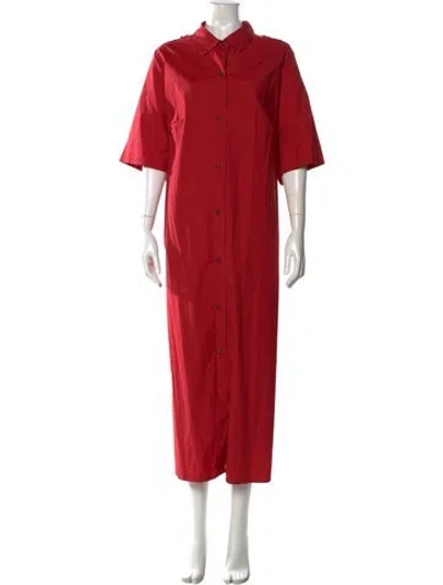 Pre-owned Marina Rinaldi Long Dress In Red