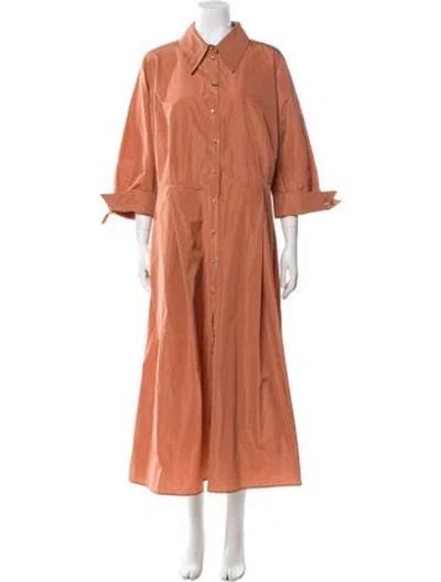 Pre-owned Marina Rinaldi Long Dress W/ Tags In Orange