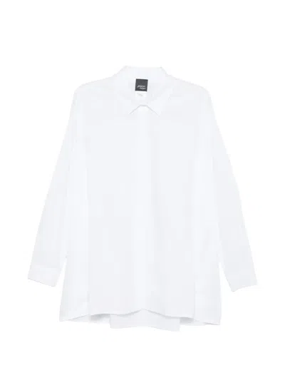 Marina Rinaldi Long-sleeve Shirt In White