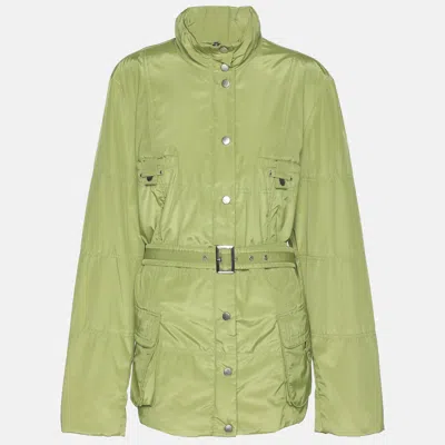 Pre-owned Marina Rinaldi Marina Sport By  Green Nylon Jacket L