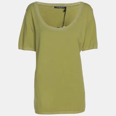 Marina Rinaldi Marina Sport By  Green Stretch Knit Tops