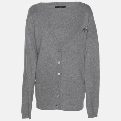 Marina Rinaldi Marina Sport By  Grey Jersey Shrug And Shirt Set In Gray