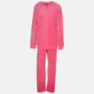 Marina Rinaldi Marina Sport By  Pink Jersey Hoodie And Joggers Set