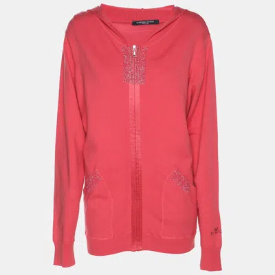 Marina Rinaldi Marina Sport By  Pink Jersey Hoodie Set Jacket