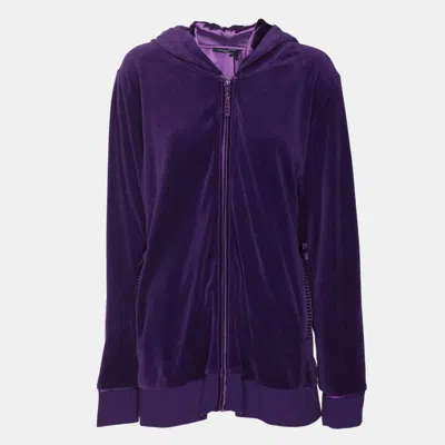 Marina Rinaldi Marina Sport By  Purple Jersey Hoodie Jacket
