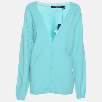 Marina Rinaldi Marina Sport By  Sky Blue Knit Full Sleeve Sweater