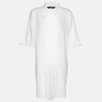 Marina Rinaldi Marina Sport By  White Linen Dress