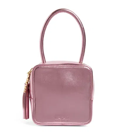 Marina Rinaldi Metallic Top-handle Bag In Pink