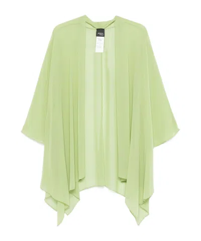Marina Rinaldi Mid-sleeve Cardigan In Green