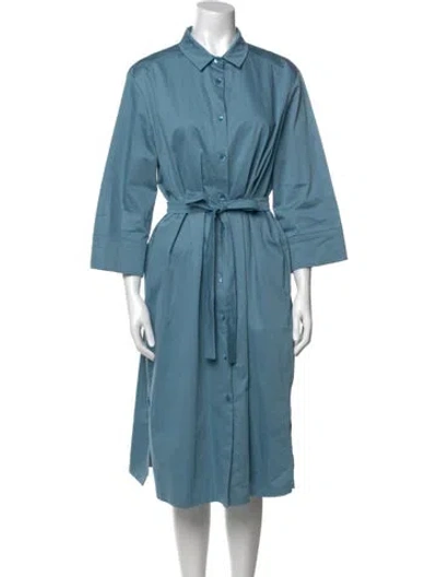 Pre-owned Marina Rinaldi Midi Length Dress In Blue