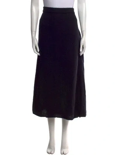 Pre-owned Marina Rinaldi Midi Length Skirt In Black