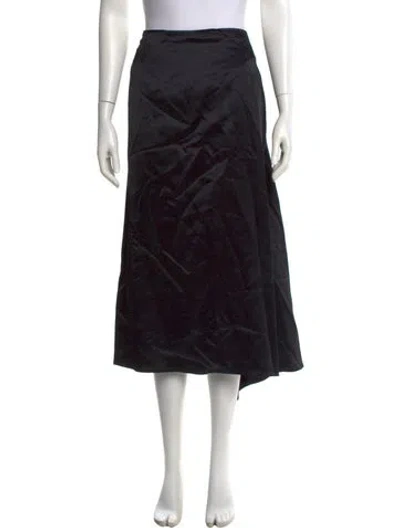 Pre-owned Marina Rinaldi Midi Length Skirt In Black