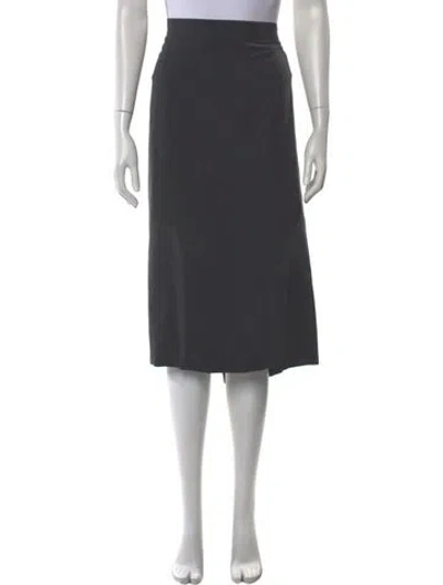 Pre-owned Marina Rinaldi Midi Length Skirt In Black
