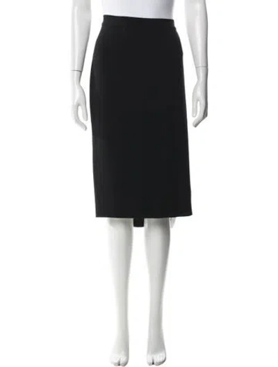 Pre-owned Marina Rinaldi Midi Length Skirt In Black