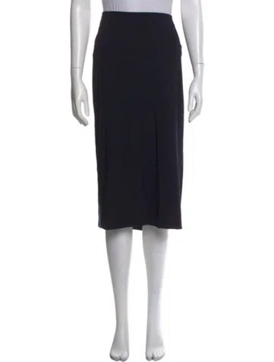 Pre-owned Marina Rinaldi Midi Length Skirt In Black