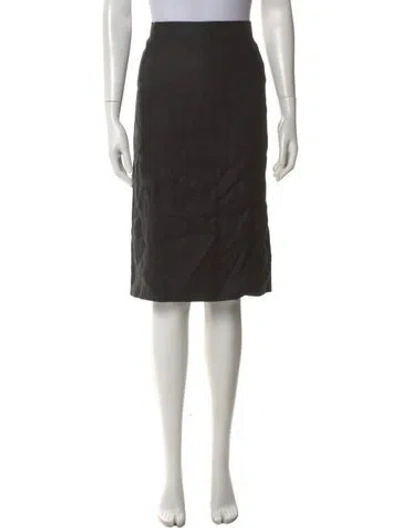 Pre-owned Marina Rinaldi Midi Length Skirt In Black