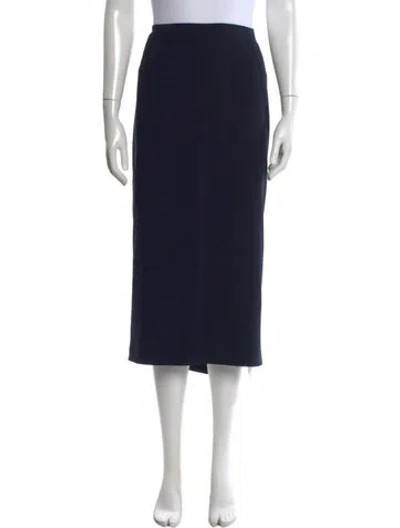 Pre-owned Marina Rinaldi Midi Length Skirt In Black