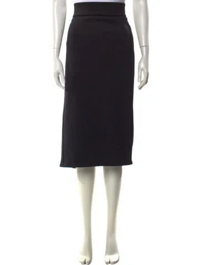 Pre-owned Marina Rinaldi Midi Length Skirt In Black