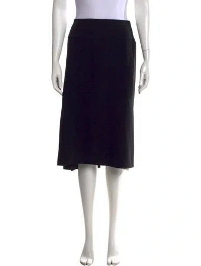 Pre-owned Marina Rinaldi Midi Length Skirt In Black
