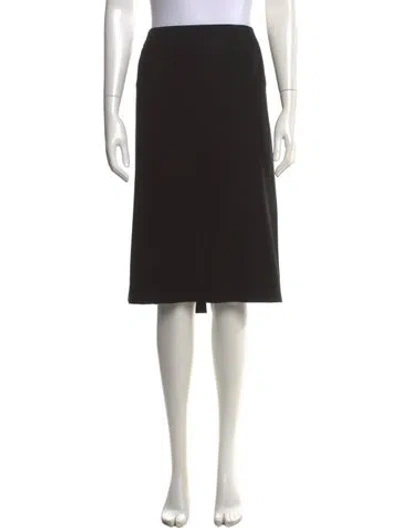 Pre-owned Marina Rinaldi Midi Length Skirt In Black
