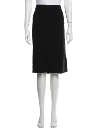 Pre-owned Marina Rinaldi Midi Length Skirt In Black