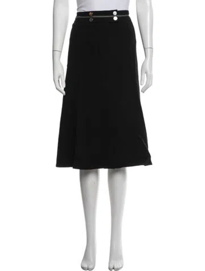 Pre-owned Marina Rinaldi Midi Length Skirt In Black