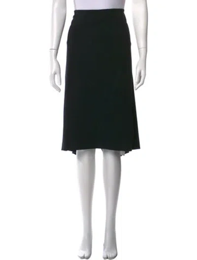 Pre-owned Marina Rinaldi Midi Length Skirt In Black
