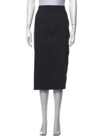 Pre-owned Marina Rinaldi Midi Length Skirt In Black