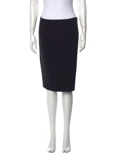 Pre-owned Marina Rinaldi Midi Length Skirt In Black
