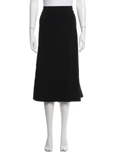 Pre-owned Marina Rinaldi Midi Length Skirt In Black/blue