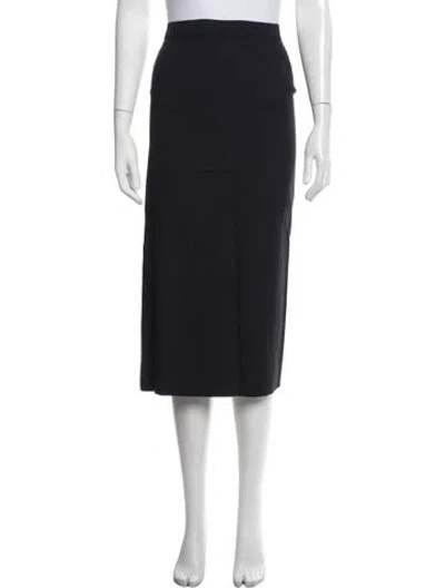Pre-owned Marina Rinaldi Midi Length Skirt In Blue