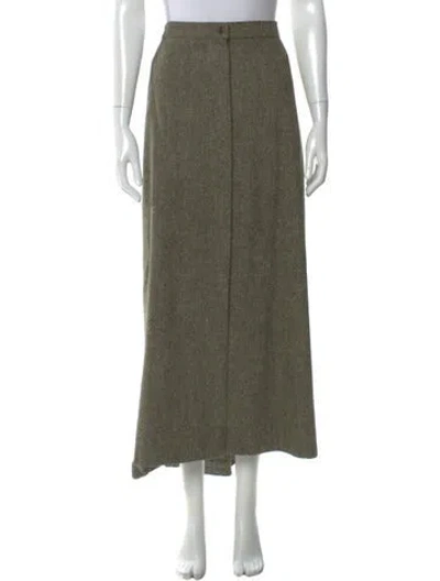 Pre-owned Marina Rinaldi Midi Length Skirt In Green