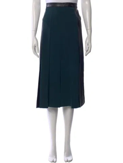 Pre-owned Marina Rinaldi Midi Length Skirt In Green